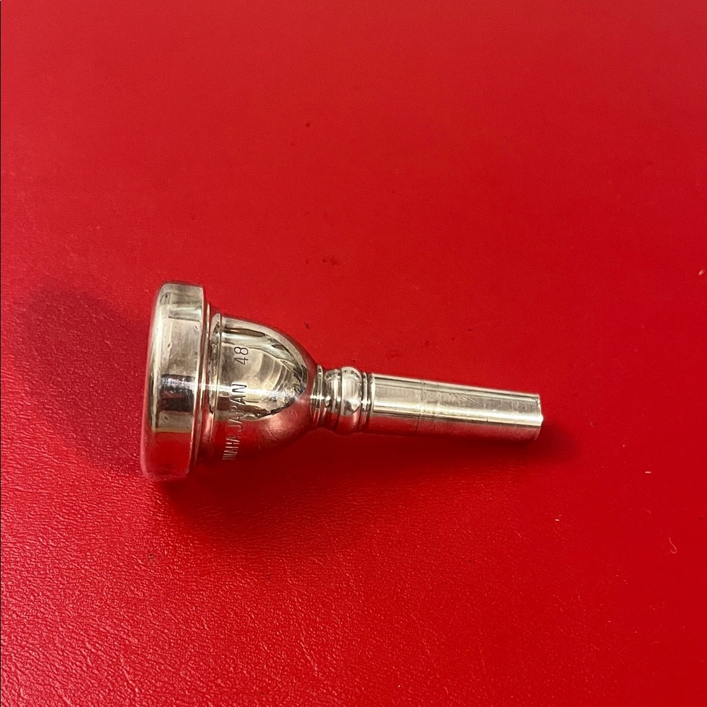 Yamaha Japan 48 Euphonium/Trombone Mouthpiece Small Shank Silver Plate